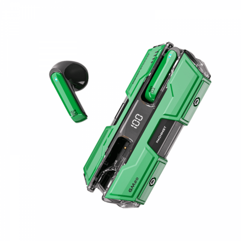 Aaronmei Auriculares Inalámbricos In-Ear Tws Para Gaming Verde
