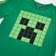 thumbnail image 3 of Polera Manga Corta Niño Minecraft Personaje Grande Verde, 3 of 3