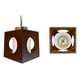 thumbnail image 3 of Lámpara de Techo Triple Vintage Madera Cuadrada 3 focos, 3 of 3
