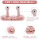 thumbnail image 2 of Diadema de spa para maquillaje facial, banda para la cabeza de microfibra suave de coral, banda elástica para el cabello con diseño de caracol, accesorios para el cuidado de la piel para mujeres y niñ, 2 of 7