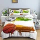thumbnail image 1 of x1052 Bed SheetsWatercolor Basketball Pattern Duvet Cover Set Soft Luxury Bedding Set For Teen Boy's Bedroom Size Home Textile /PCS 3-Piece Bedding Set (1 Duvet Cover + 2 Pillow Shams) nj1052, 1 of 5