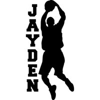 Rienda Libre Graphics - Decomural Personalised Name Basketball Ws-51264