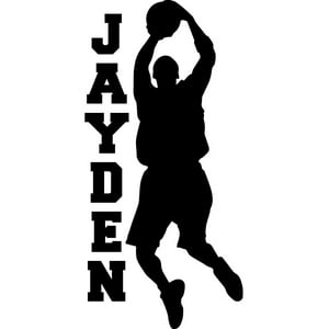 Rienda Libre Graphics - Decomural Personalised Name Basketball Ws-51264