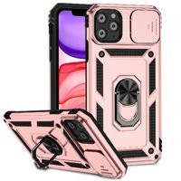 Estuche Gangxun Para Iphone 11 Pro, Soporte Giratorio 360°, Estilo Mecánico Y Magnético