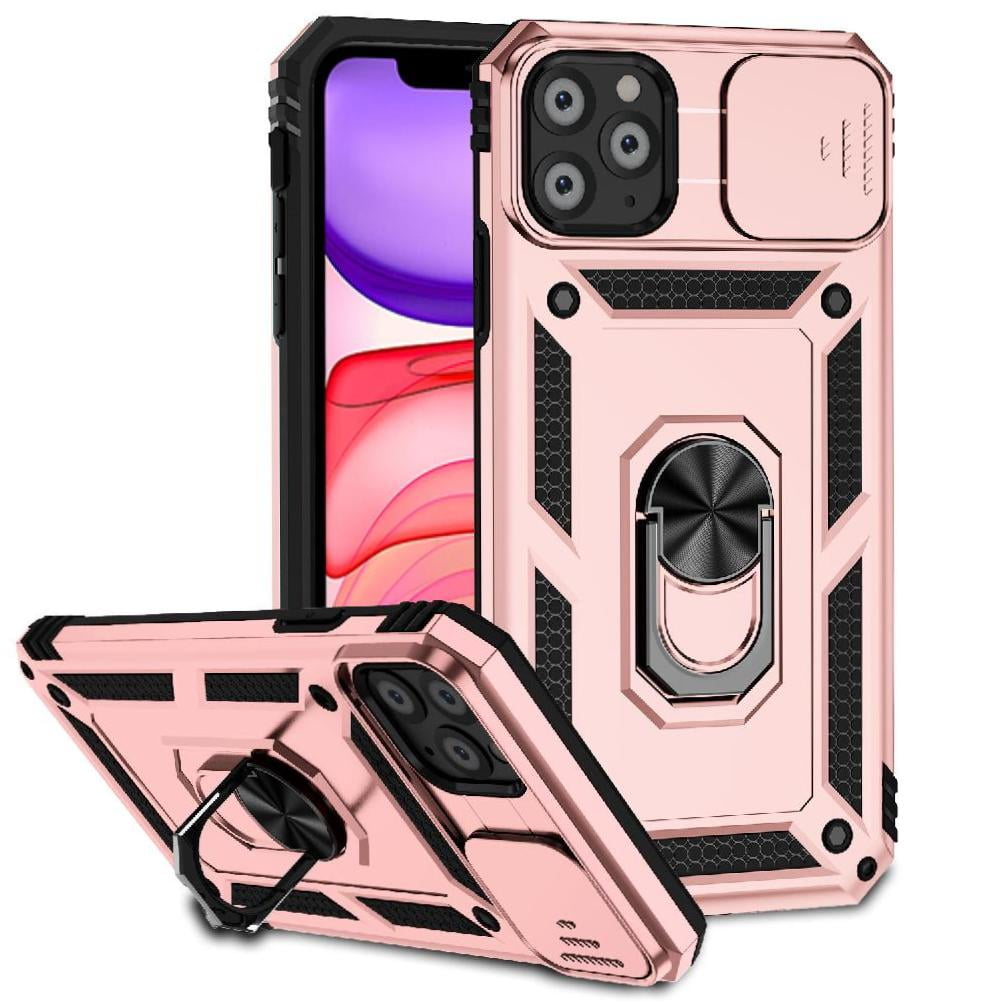 Estuche Gangxun Para Iphone 11 Pro, Soporte Giratorio 360°, Estilo Mecánico Y Magnético