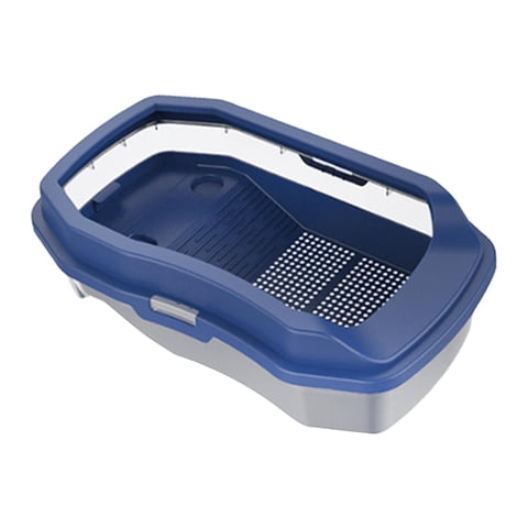 Ioensy - Acuario De Tortugas, Terrario De Tortuga Con Plataforma, Estuche Espacial Grande, Tanque Para Reptiles, Azul