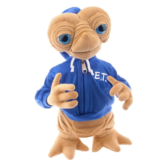 Almohada de felpa Wizarding World E.T. con capucha azul de 38 cm