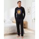 thumbnail image 3 of Pijama Hombre Algodón Estampado Garfield Negro negro XL, 3 of 7