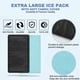 thumbnail image 3 of Paquete de hielo en gel Tutmyrea de 12 x 21 cm, extra grande, con funda de tela, 3 of 7