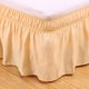 thumbnail image 2 of suxuMhao Falda de Cama Elástica Envolvente con Volantes Tamaño Twin, Beige Amarillo - Colchón de 39x75 Pulgadas Compatible con Caída de 15 Pulgadas, Falda de Ropa de Cama de 1 Pieza para Decoración, 2 of 3