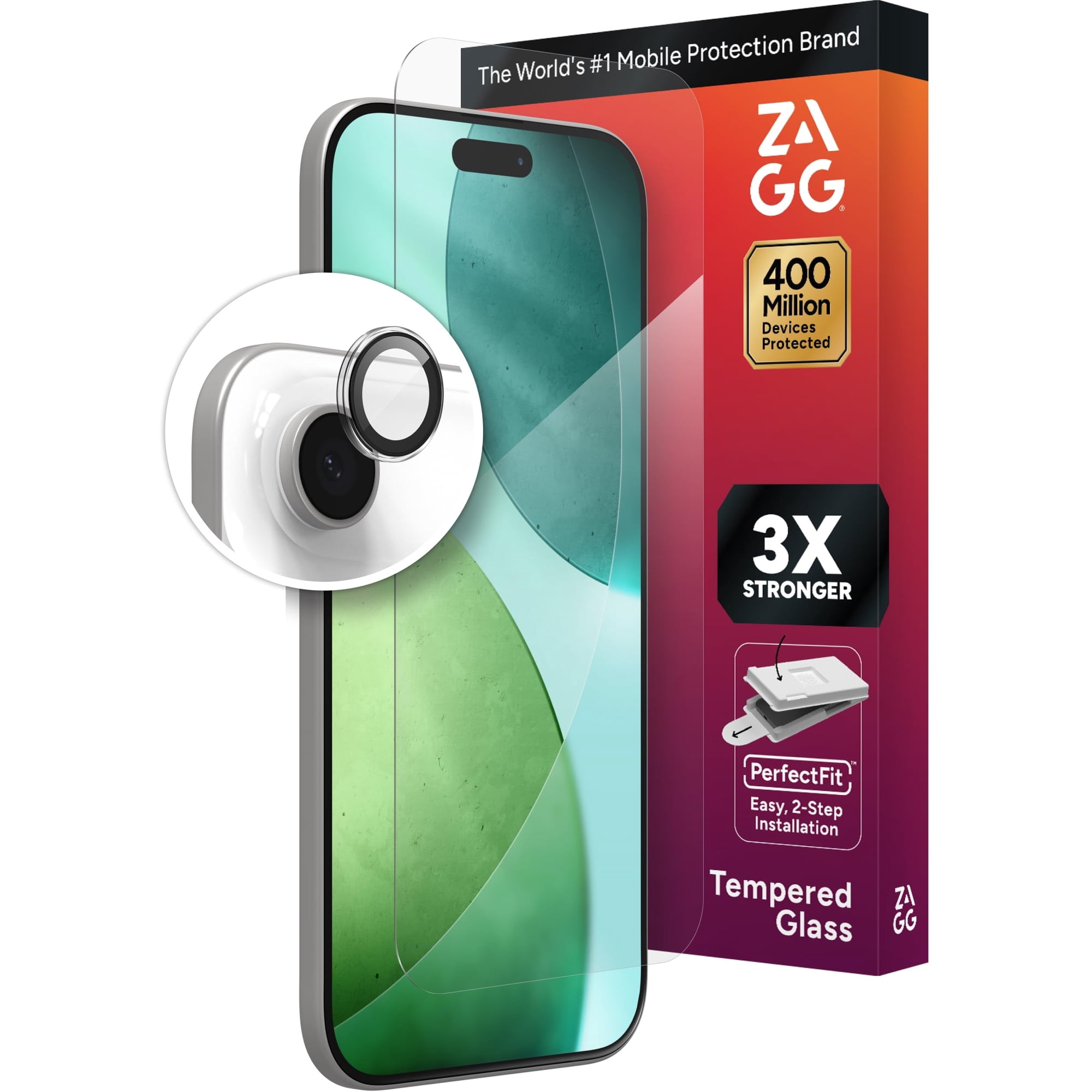 Protección De Pantalla Y Lente De Cámara Zagg Glass+ Para Iphone Air