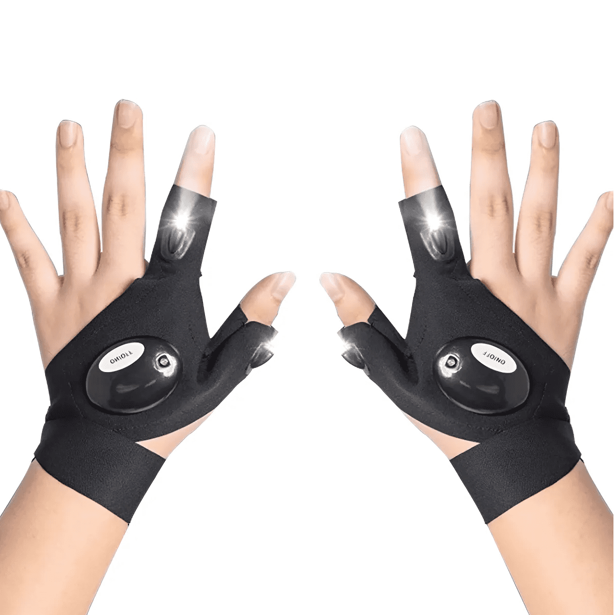 Genérico - Guantes De Pesca Luminosos Con Linterna Led, 2 Piezas