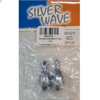 Silver Wave - Plomo De Pesca Bomba #7 42Grs 2Unidades