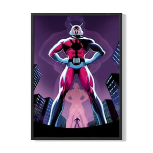 Creango - Cuadro Poster Enmarcado Ant Man Marvel Decorativo