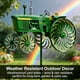 thumbnail image 5 of Giroscopio viento tractor verde veleta jardín ruedas giratorias decoración jardín delantero, 5 of 7
