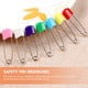 thumbnail image 3 of Xiao Hua Juego de 100 Piezas Pinza Grande para Tendedero clip para Pañal Adecuado para Mujeres Adultas Pasador de Seguridad Mediano Plástico Acero Pasador de Seguridad para Bebé, (color Aleatorio), 3 of 4