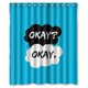 thumbnail image 1 of Cortina de ducha con frases de John Green "Bajo la misma estrella", juego de cortinas de baño con ganchos, tamaño 60 x 72 pulgadas, 1 of 3