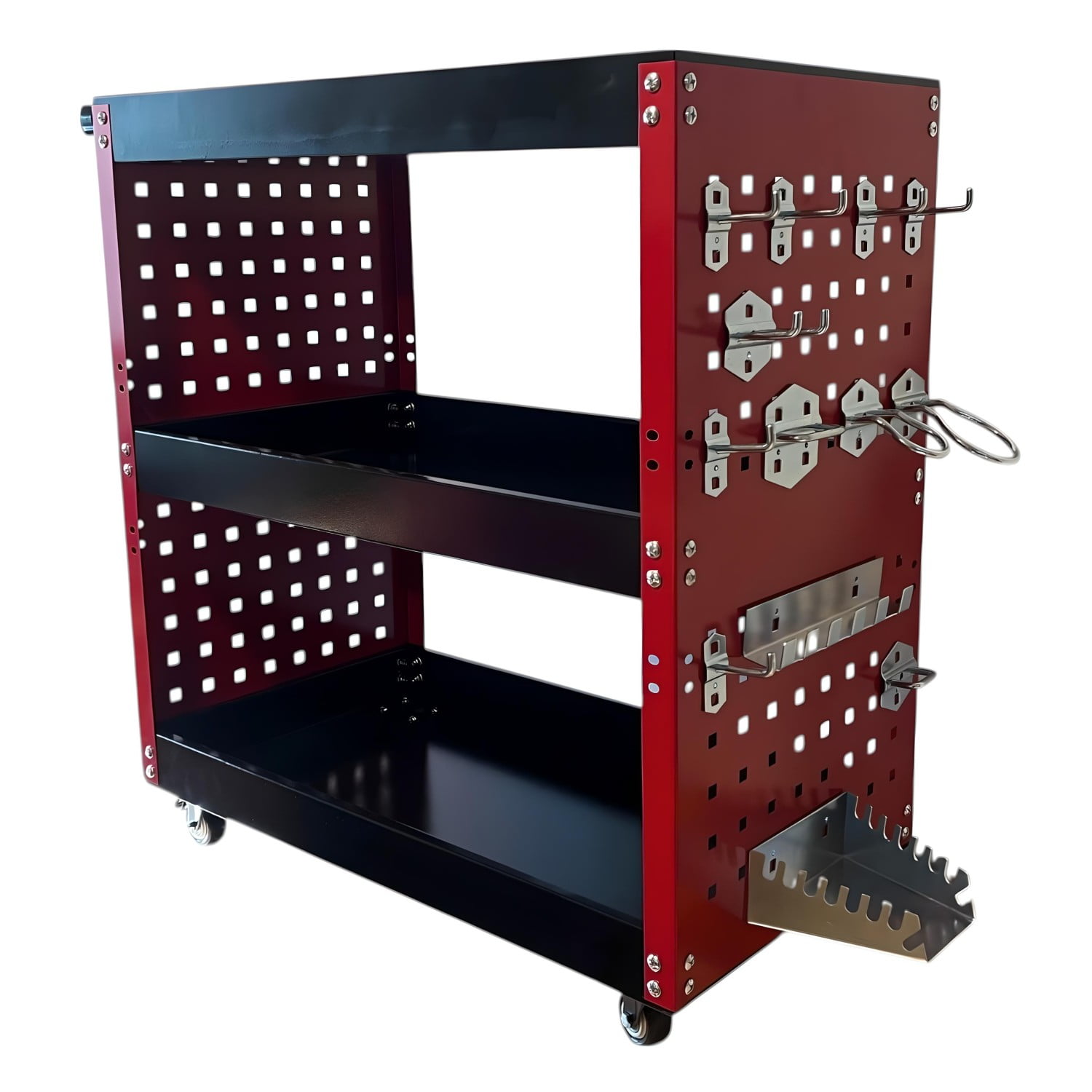 Prochef - Carro De Acero Para Herramientas Semi Cerrado Con Accesorios