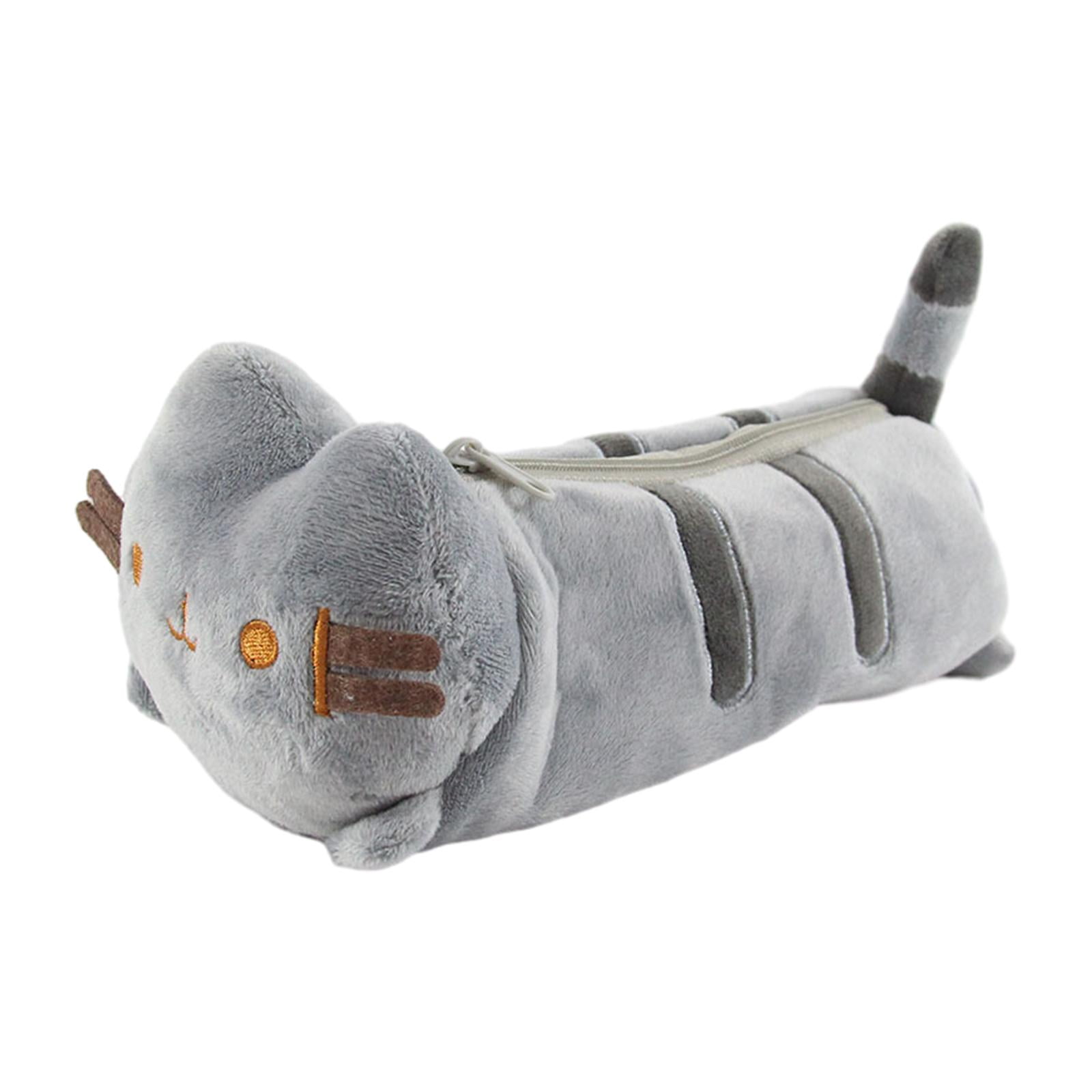 Bothyi - Estuche Para Lápices De Felpa, Bolsa De Almacenamiento Con Cierre De Cremallera, Bolso Multiusos Para Bolígrafos De Gato