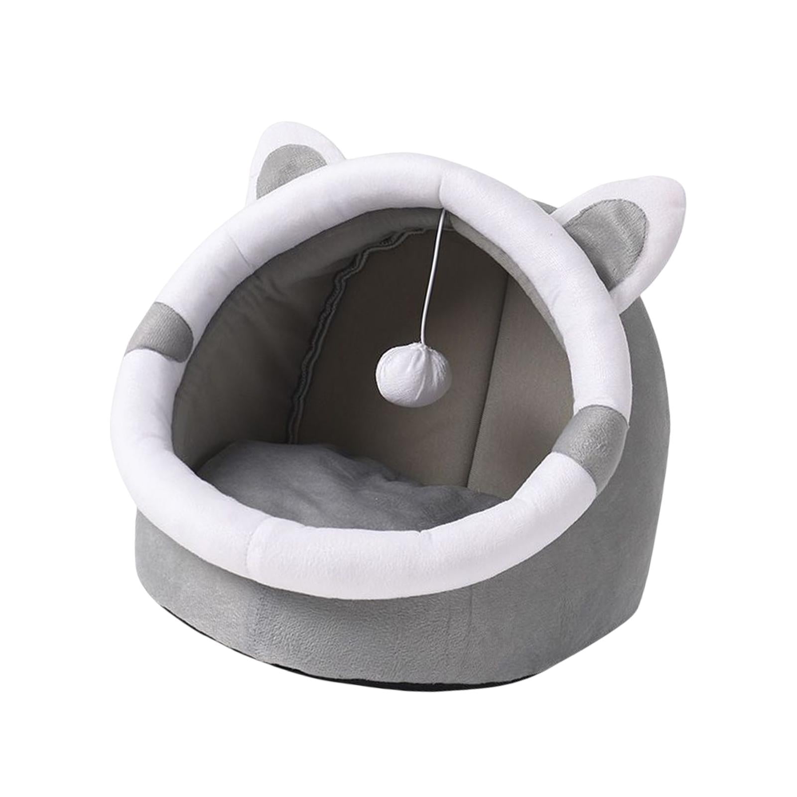 Magideal - Camas Para Gatos Para Gatos De Interior, Con Juguete Colgante, Nido Cálido Y Cómodo, Cama Para Perros Pequeños, Sofá Cama Para Mascotas, Suministros P , S S