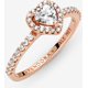 thumbnail image 2 of Anillo Pandora Sparkling Elevated Heart, 2 of 2