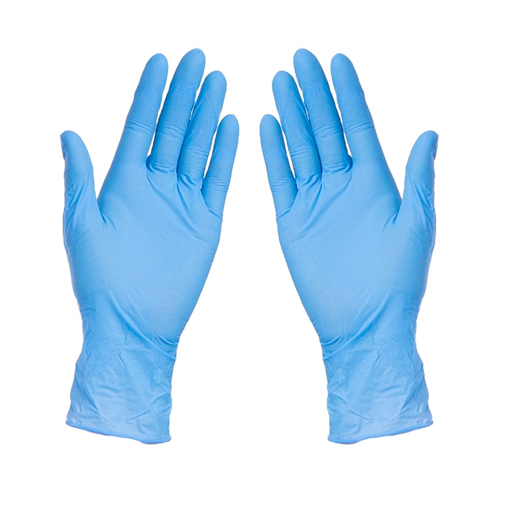 Genérica - Guantes De Nitrilo Azul Talla L Pack 100 Und Multiusos Sin Polvo