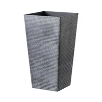 Mobii - Macetero Grande. Simil Piedra. 54X30X30 Cm. Gris