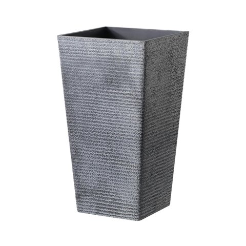 Mobii - Macetero Grande. Simil Piedra. 54X30X30 Cm. Gris