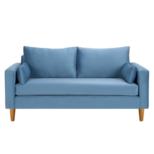Sofa Sky 3c Felpa 04 Azul Petroleo