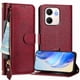 thumbnail image 1 of FOXDOCK Funda Tipo Cartera para Tecno Pop 10 Cuero PU con Cremallera y Correa de Muñeca, Ranuras para Tarjetas, Soporte Plegable, Cierre Magnético, 1 of 5