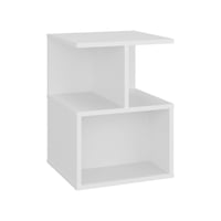 Fmfurniture - Velador 48,2X35X35 Cm Blanco