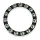 thumbnail image 2 of Tambo-Ring Latin Percussion de 14 pulgadas, negro arena, con sonajas de acero, 2 of 6