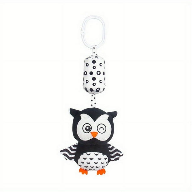 Newborn Visual Training Black And White Rattle Baby Toys, 0-1 Years Old Bed Bell Early Education Baby Toys Baby Toys 0-1 Years Old Soothing Dolls Baby Bedside Bell Car Rattle Stroller Pendant Baby Soo