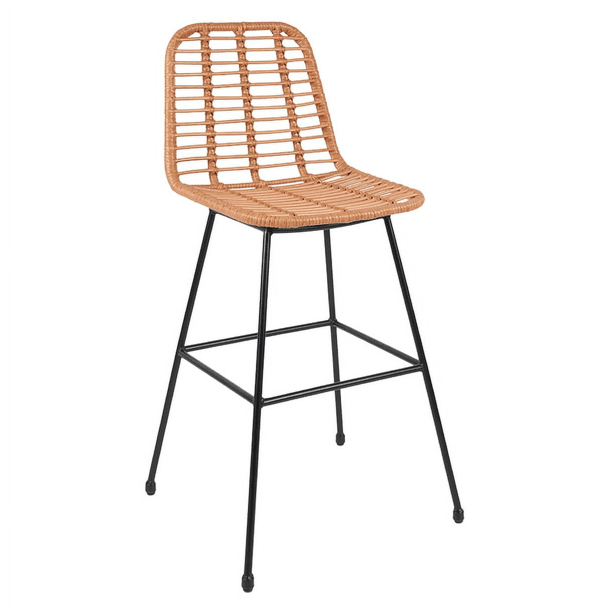 Klik Muebles - Taburete Alto De Terraza Rattan Grecia Color Madera