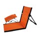 thumbnail image 2 of Silla De Piso Con Respaldo Silla De Camping Portátil Para Césped Pesca Senderismo 38 Cm X 68 Cm X 40 Cm Naranja, 2 of 5