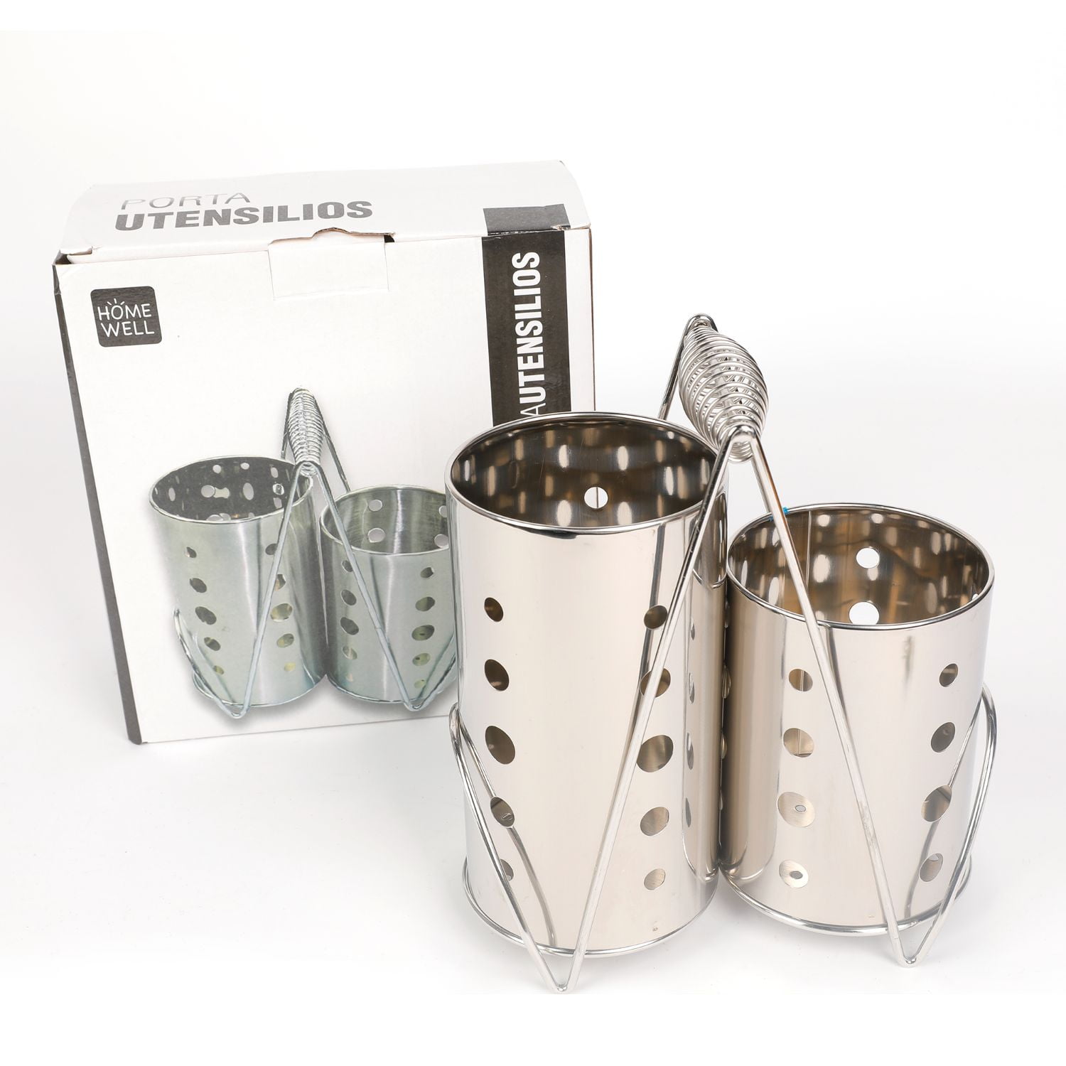 Homewell - Porta Cubiertos Metálico 24cm