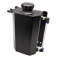 Magideal - Tanque De Desbordamiento Del Disipador De De 2L, Tanque De Depósito Del Disipador De De Aleación De Aluminio, Tanque De Desbordamiento Del Negro