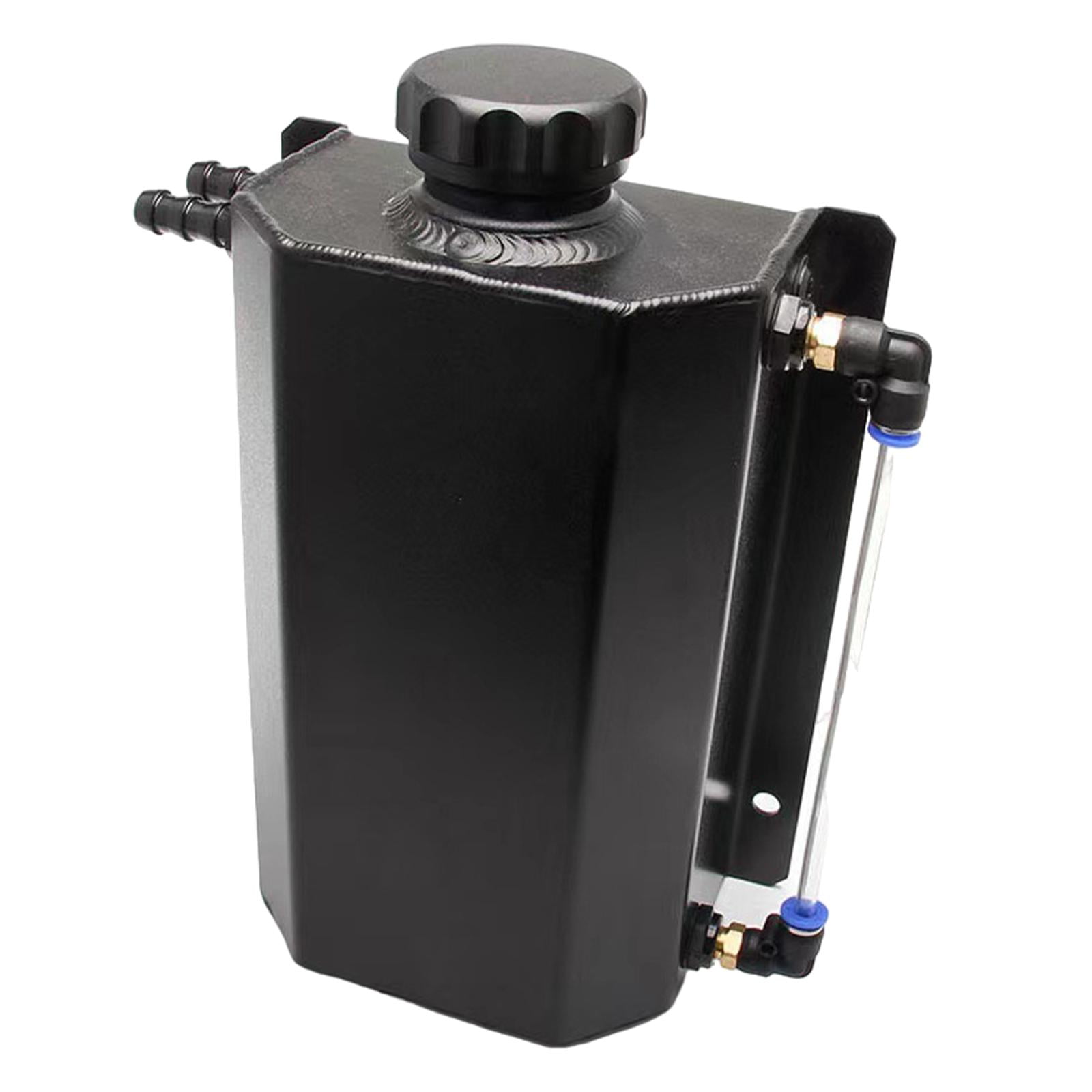 Magideal - Tanque De Desbordamiento Del Disipador De De 2l, Tanque De Depósito Del Disipador De De Aleación De Aluminio, Tanque De Desbordamiento Del Negro