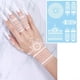 thumbnail image 1 of 1 Sheet Floral Temporary Tattoo, Lace Decal Flower Pattern, Waterproof Hand Arm Wrist Body Fake Tattoos For Women, 1 of 3