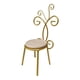 thumbnail image 3 of Silla En Miniatura Para Casa De Muñecas, Modelo De Mini Muebles 1/6 Para Accesorios De Escena DIY, Color Dorado, 3 of 3