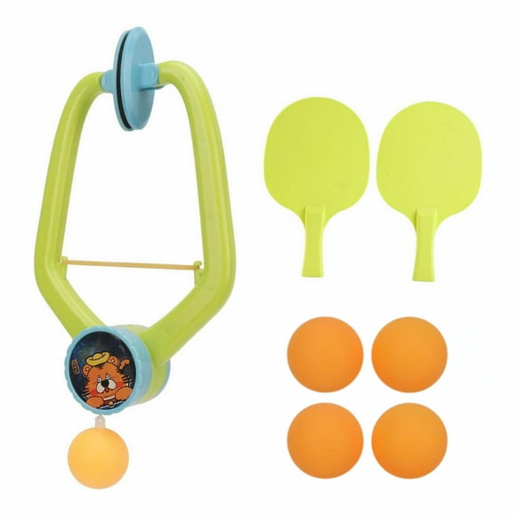 Ping Pong Portatil Sin Mesa Bola Con Cuerda Para Entrenar verde