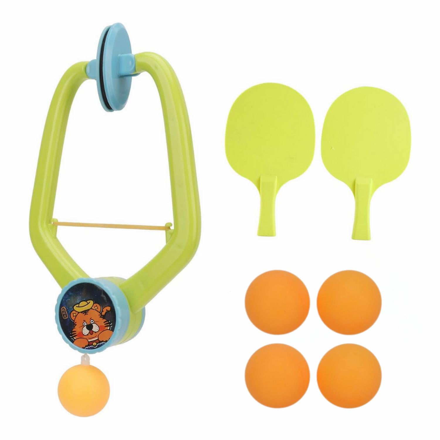 Fliperex - Ping Pong Portatil Sin Mesa Bola Con Cuerda Para Entrenar Verde