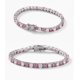 thumbnail image 3 of Pulsera de Tenis de Moissanita Amarilla/azul Claro/rosa de 6-9 Pulgadas para Mujer 4 Mm Color D VVS1 Plata de Ley S925 Diamante Creado en Laboratorio Pulsera de Tenis Perfecta para Uso Diario, 3 of 5