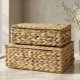 thumbnail image 1 of Cajas decorativas de almacenamiento ZICOTO, set de 2 cestas de mimbre, 1 of 9
