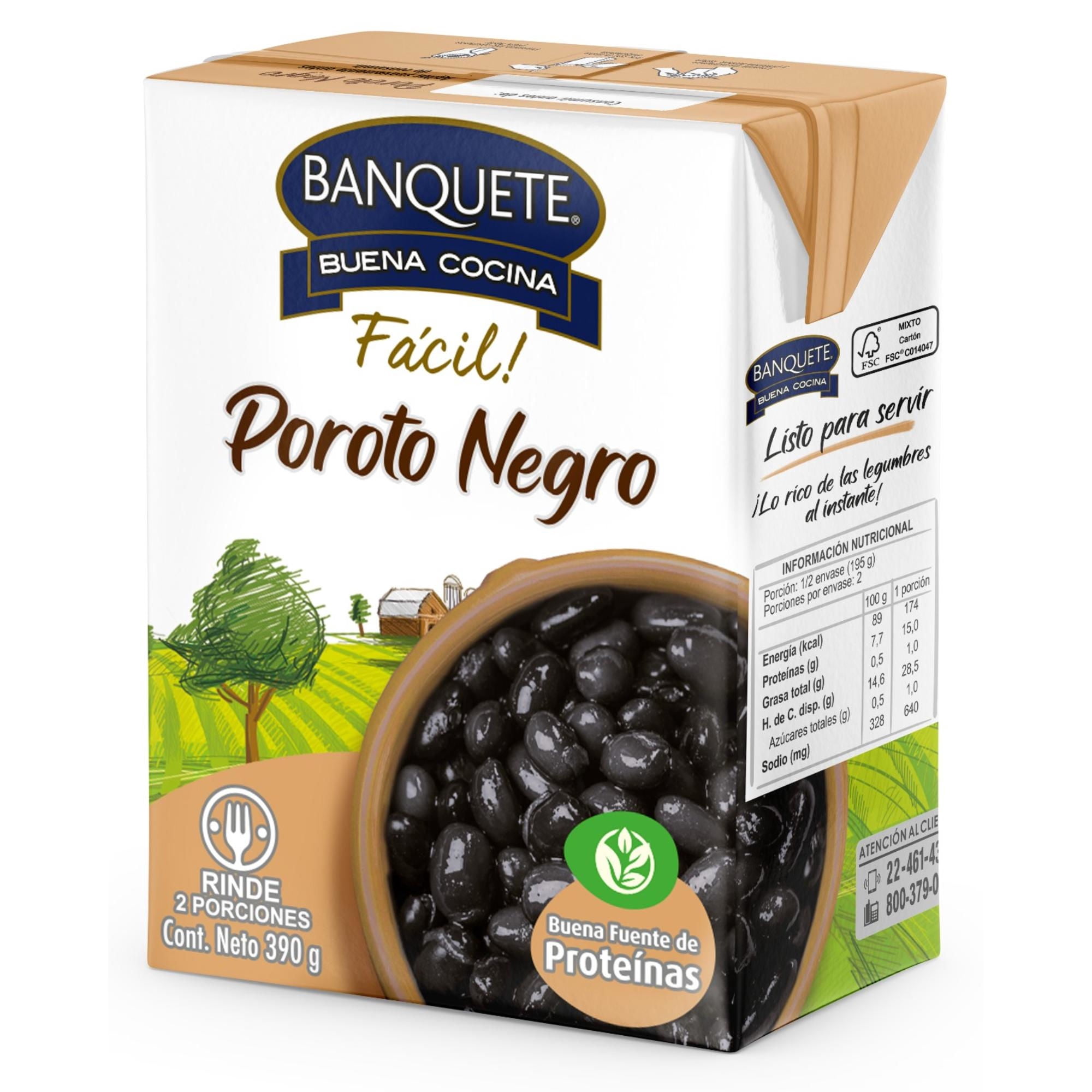 Poroto Negro Tetra 390 g Banquete