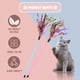 thumbnail image 5 of Gato Juguete Varita 2PCS Interactivo Gato Pluma Juguete Gato Atraedoes con Sound Papel Borlas y Suave Line Tube, 5 of 7