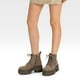 thumbnail image 2 of Botín Taco Mujer Caqui Casual PU Textil Weide DH31, 2 of 8