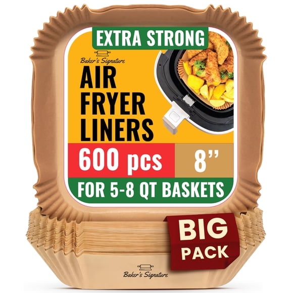 Forros para freidora de aire Baker's Signature 600 piezas 20 cm