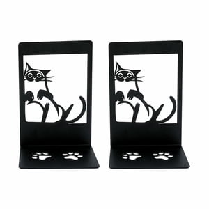 Bothyi - Sujetalibros De Gato Antideslizantes, Soportes De Libros De Dibujos Animados Para Estantes, Mesa, Sala De Estar, Estilo C, 2 Uds.