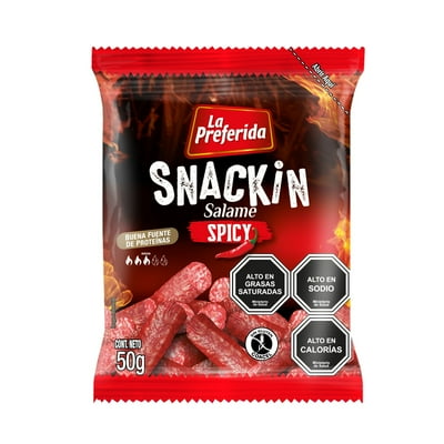 Snackin Salame Spicy 50 G La Preferida